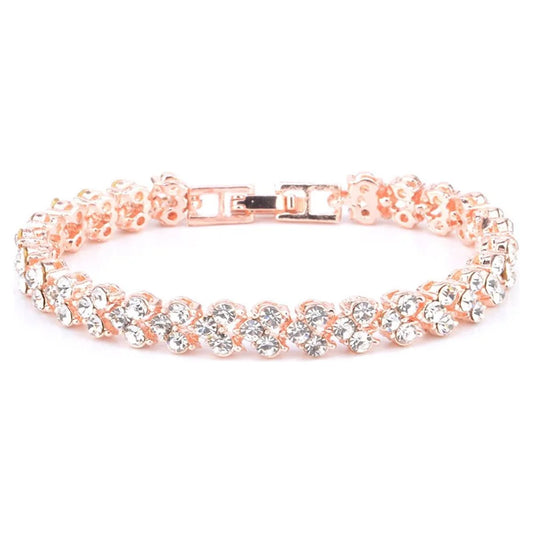 Clearance! EQWLJWE Classic Diamond Tennis Bracelet Gold/Sliver Plated Cubic Zirconia Bracelets Diamond Bracelets Gift for Women