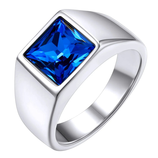 KeyStyle Rings for Men Stainless Steel Statement Ring