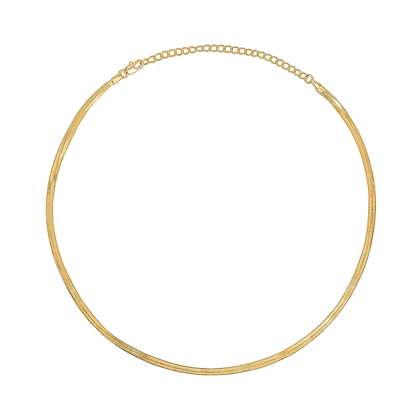PAVOI 14K Yellow Gold Flash Plated Minimalist Choker Necklace
